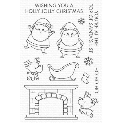 My Favorite Things Clear Stamps -  Holly Jolly Santa